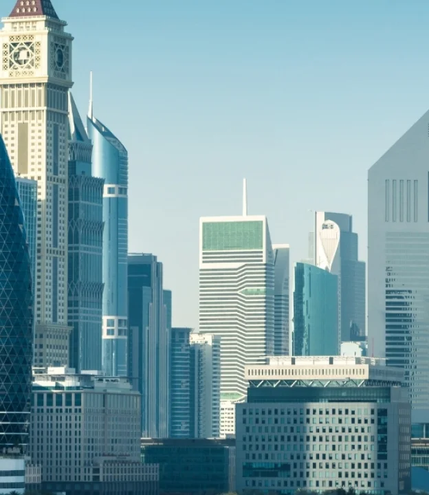 dubai area with high-rise buildings