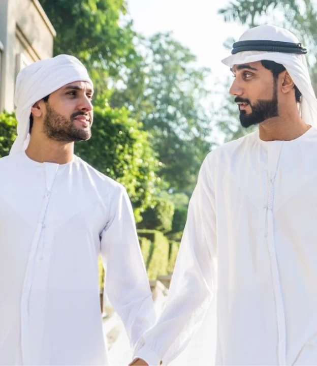 two men in dubai