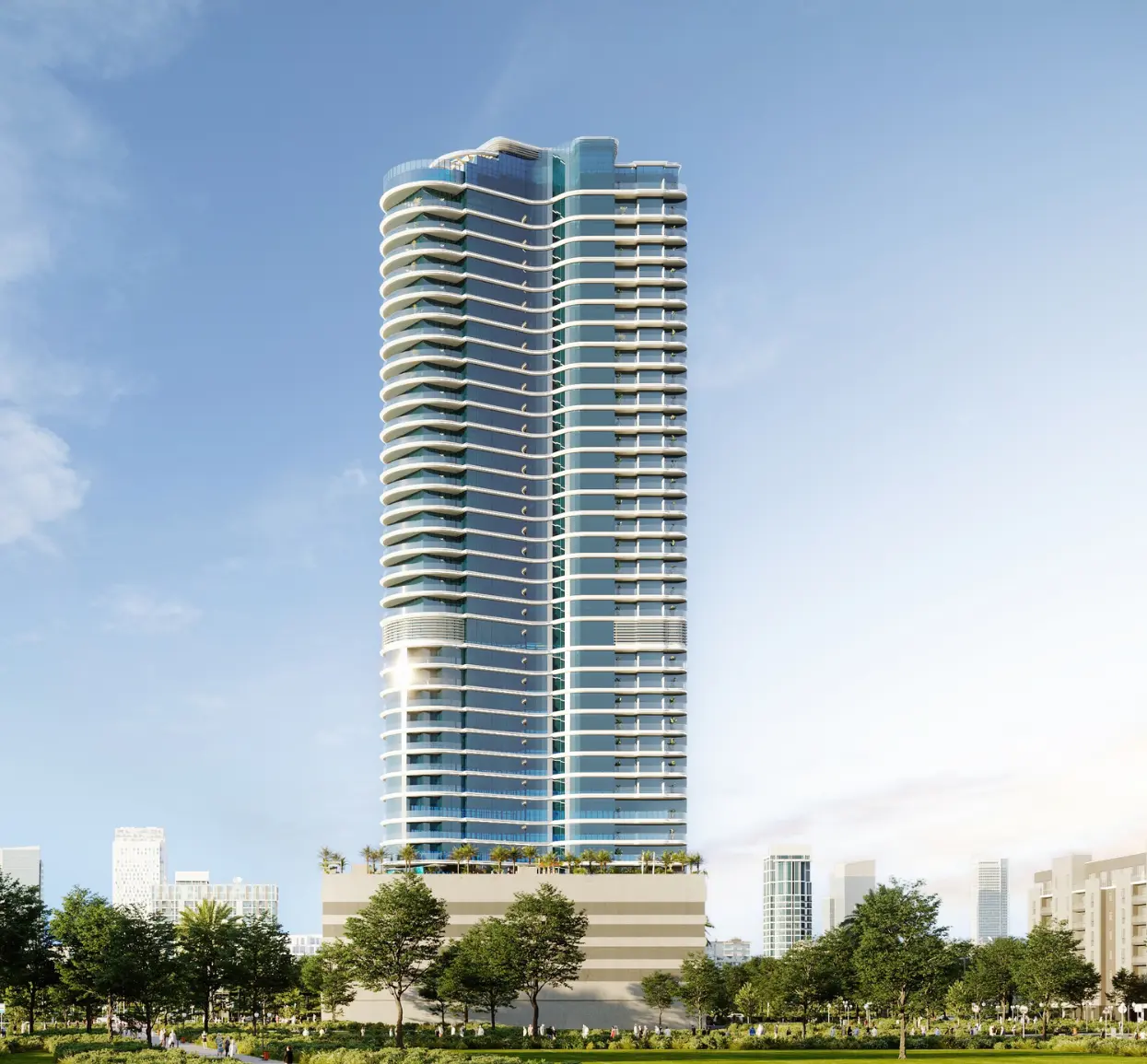 Exterior Render of Electra by Acube Developments JVC